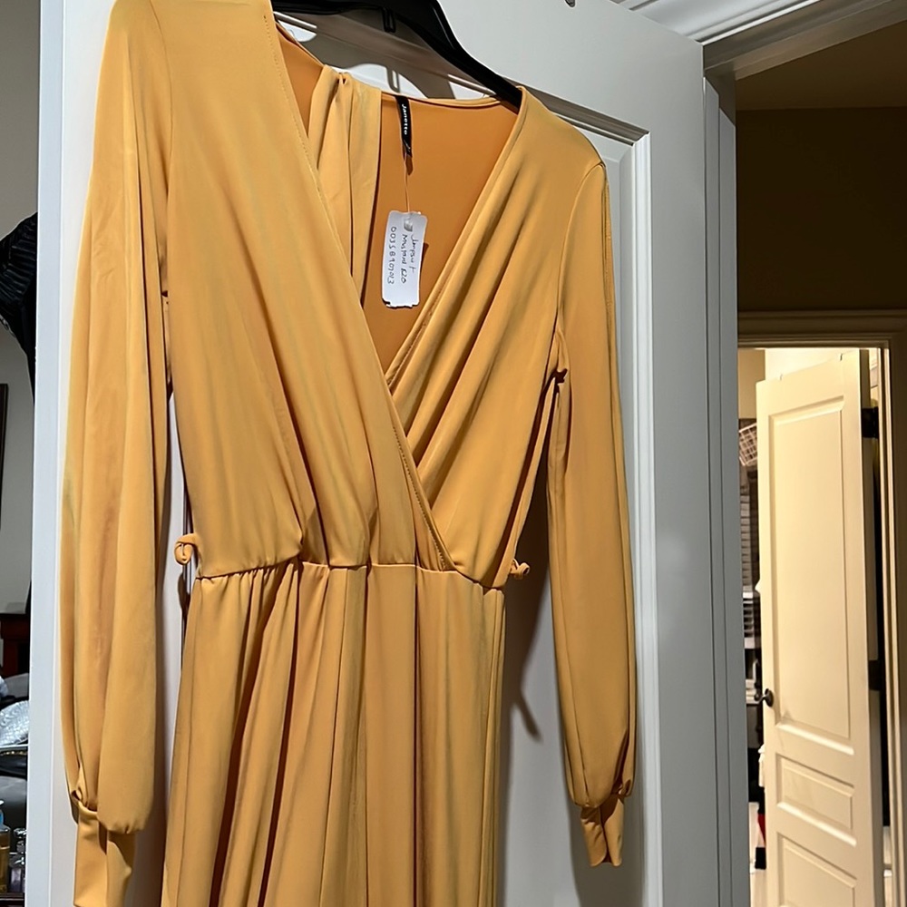 Yellow modest jumpsuit